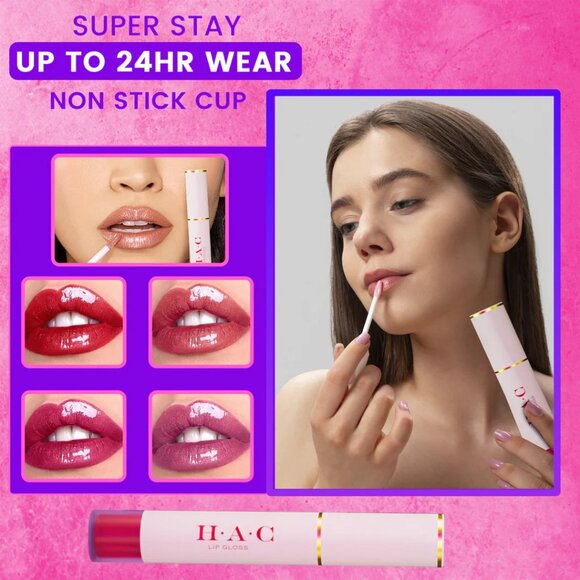 H•A•C Radiant Shine Lipgloss: Comforting Balm & Gloss Fusio CUTE LIPS-23 - Picture 7 of 7
